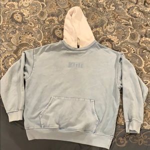 Pre-owned Kith light denim hoodie sz Large